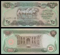 Iraq Banknote 79-86 Edition 25 Dinar (horse) Watermark Engraving Edition UNC - Irak