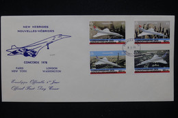 NOUVELLES HÉBRIDES  - Enveloppe FDC En 1978 - Concorde - L 119880 - FDC