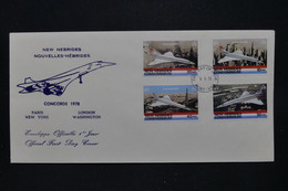 NOUVELLES HÉBRIDES  - Enveloppe FDC En 1978 - Concorde - L 119881 - FDC