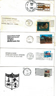 5 Enveloppes Cachets De La Marine Américaine - US NAVY SHIP POSTMARKS - Marcofilia