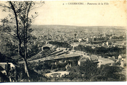 50 - CHERBOURG - La Gare Et Panorama De La Ville - Cherbourg