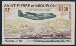 SAINT-PIERRE Et MIQUELON - N°PA  57** -  Non Dentelé - TRANSALL C 160 - AVION  MILITAIRE. 1er Vol 1963. - Sin Dentar, Pruebas De Impresión Y Variedades