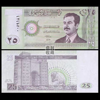 Iraq Banknote 25 Dinars Saddam Hussein 2001 UNC - Iraq