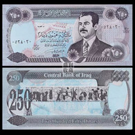 Iraq Banknote 250 Dinars Saddam Hussein UNC - Iraq