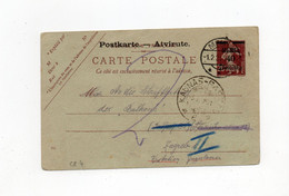 !!! MEMEL, ENTIER POSTAL CP4 DE 1921 POUR ZAGREB - Lettres & Documents