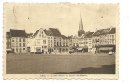 Ath Grand Place Et Eglise St Martin ( Marchand De Glaces  ) - Ath