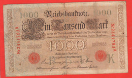 1000 Mark 1910 Deutsches Reich  Germania Deutschland Germany Alemania - 1.000 Mark