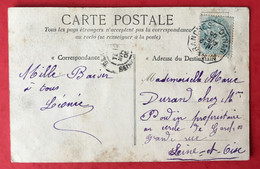France N°111 Sur CPA - TAD Convoyeur DINAN à AVRANCHES 12.4.1905 - (C069) - 1921-1960: Modern Tijdperk