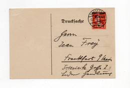 !!! MEMEL, CPA DE 1921 POUR FRANCKFORT - Briefe U. Dokumente