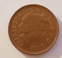 UNITED KINGDON ANNIVERSARY,QUEEN ELISABETH,ONE PENNY 2001 - Collections