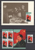 Montserrat 1998 Mi 1037 MNH + Special Photocard MAO ZEDONG - Mao Tse-Tung