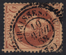 France N°26A, Oblitéré Càd GRAISSESSAC Indice 7 - COTE +60€ - 1863-1870 Napoléon III. Laure