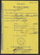 Portugal Récépissé Colis Postal International 1888 Lisbonne Lisboa Royaume Uni Sheffield Lisbon UK Parcel Post Receipt - Covers & Documents