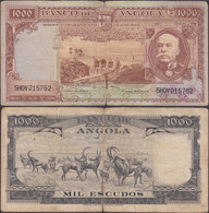 ANGOLA - 1000 Escudos 1956 P# 91 Africa Banknote - Edelweiss Coins - Angola