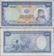 PORTUGUESE GUINEA - 100 Escudos 1971 P# 45 Africa Banknote - Edelweiss Coins - Guinea–Bissau