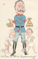 Guillaume II Kaiser  Satyrique  Humoristique Guerre 1914 Illustrateur  ELD Satirique - Oorlog 1914-18
