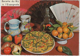 REF20.550  RECETTE DU RIZ A L'ESPAGNOLE.  GEORGETTE SIMON  PICHET  COUPE A FRUIT - Recettes (cuisine)