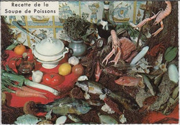 REF20.551  RECETTE DE LA SOUPE DE POISSONS.  GEORGETTE SIMON  SOUPIERE . POT ETAIN - Recettes (cuisine)