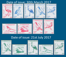 Uzbekistan 2017. Definitive Issue. Birds. Fauna 14 V MNH - Ouzbékistan