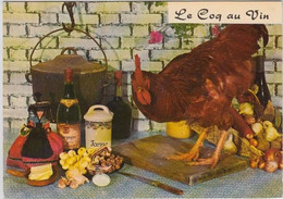 REF20.557  RECETTE DU COQ AU VIN.    EMILIE BERNARD. BOITE A FARINE  CHAUDRON  BOUTEILLES - Recettes (cuisine)