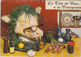 REF20.563  RECETTE  DE LA TETE DE VEAU A LA VINAIGRETTE. EMILIE BERNARD.  LUNETTES  MOULIN A POIVRE  PIPE PICHETS ETAIN - Recettes (cuisine)