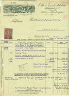 Österreich BÖHMEN Königinhof Elbe=Dvůr Králové Nad Labem Rechnung +Fiskalmarke 1924 " Schlein Kattun U.Blaudruckfabrik " - Austria