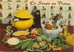 REF20.568  RECETTE  DE LA SOUPE AU PISTOU.  EMILIE BERNARD.   MORTIER.  SOUPIERE  LOUCHE.  PILON - Recettes (cuisine)