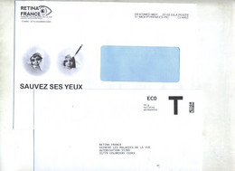 Enveloppe Reponse Retina France+ Destineo Theme Yeux - Cartes/Enveloppes Réponse T