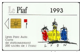 PIAF : LYO03 200u LYON 1992 MINT - PIAF Parking Cards