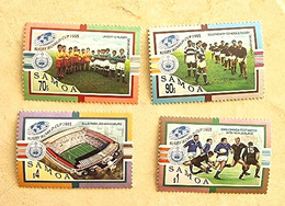 SAMOA Rugby Yvert N° 810/13 Neuf Sans Charniere, MNH - Rugby