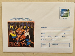 ROUMANIE Rugby. Entier Postal Illustré émis En 1997 (21)  COUPE DU MONDE DE RUGBY AFRIQUE DU SUD - Rugby