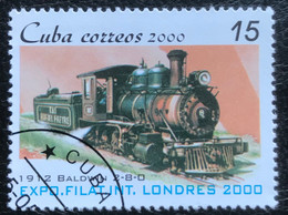 Cuba - C8/4 - (°)used - 2000 - Michel 4072 - Stoomlocomotief - Gebraucht