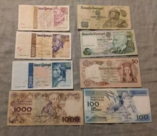 Lote 8 Banknotes - PORTUGAL - 4.690 Escudos - Portugal