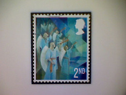 Great Britain, Scott #4177, Used(o), 2021, Cubist Christmas: Angels, 2nd - Ohne Zuordnung