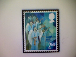 Great Britain, Scott #4177, Used(o), 2021, Cubist Christmas: Angels, 2nd - Unclassified