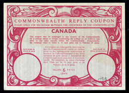 CANADA   Commonwealth Reply Coupon / Coupon Réponse Régime Britannique - Coupons-Réponses