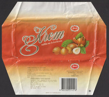 1992 Yugoslavia Serbia SUBOTICA Pionir - Krem Tabla - LABEL VIGNETTE Paper Package - Cream Pruduct With Hazelnut - Chocolat