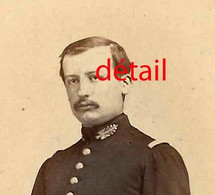 Vers 1870-CDV Par Bernier à Brest Militaire Voir Insigne Sur Col - Guerra, Militares