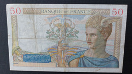 BILLET 1937 FRANCE 50 FRANCS - 50 F 1934-1940 ''Cérès''