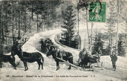 CPA - 38 - Dauphiné - Route Du Couvent En Hiver - E.R - Clelles