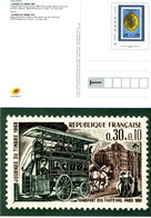 PAP - Carte Entier Postal Avec ID Timbre "Plaque De Facteur 1975" Sur Carte "Journé Du Timbre 1969" - Kaartbrieven