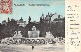 CPA Munchen - Wittelsbacherbrunnen - Oblitéré En 1903 - Muenchen