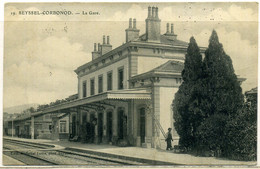 Cpa  Seyssel Corbonod, Intérieur De La Gare - Seyssel