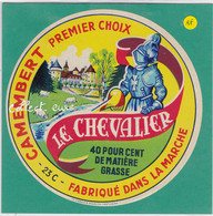 A698 FROMAGE CAMEMBERT CHEVALIER  CHATEAU BOURGANEUF CREUSE - Kaas