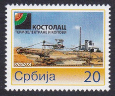 Serbia 2007 Electric Power Industry Thermal Power Plants And Mining Basin Personalized Personal Stamp MNH - Servië