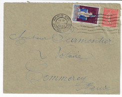 PARIS XVII Lettre 50c Semeuse Lignée Yv 199 Vignette Tuberculose 1930 Dest Commercy - Tuberkulose-Serien