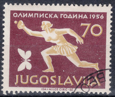 Yugoslavia Republic 1956 Sport Olympic Games Melbourn Mi#810 Used - Used Stamps