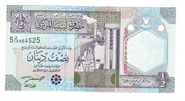 *libya 1/2 Dinar 2002  63a  Sig 4  Unc - Libya