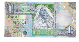 *libya 1 Dinar 2002  64a  Sig 4  Unc Rare!! - Libya