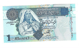 *libya 1 Dinar 2004  68a  Sig 6  Unc - Libië